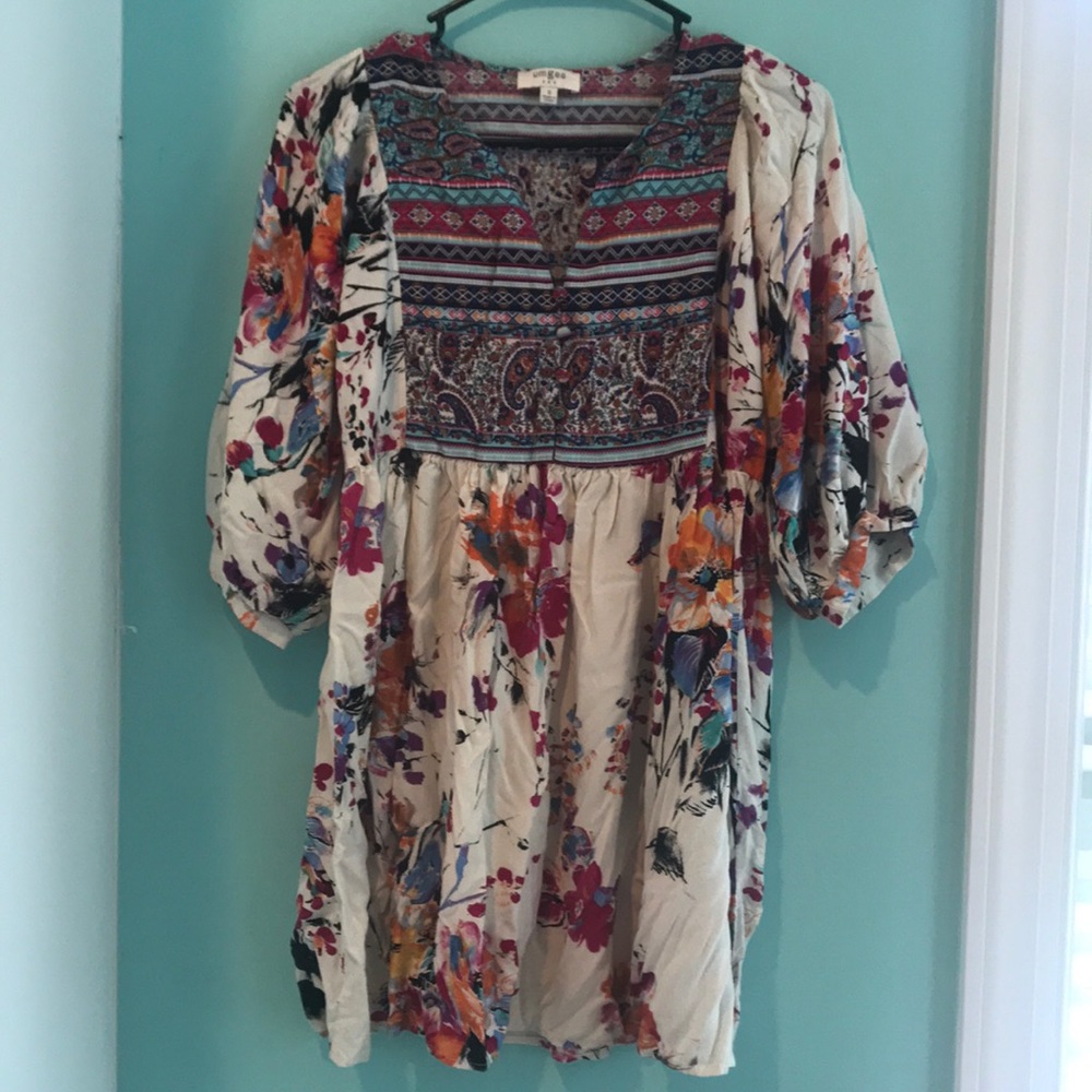 Umgee Floral Tunic